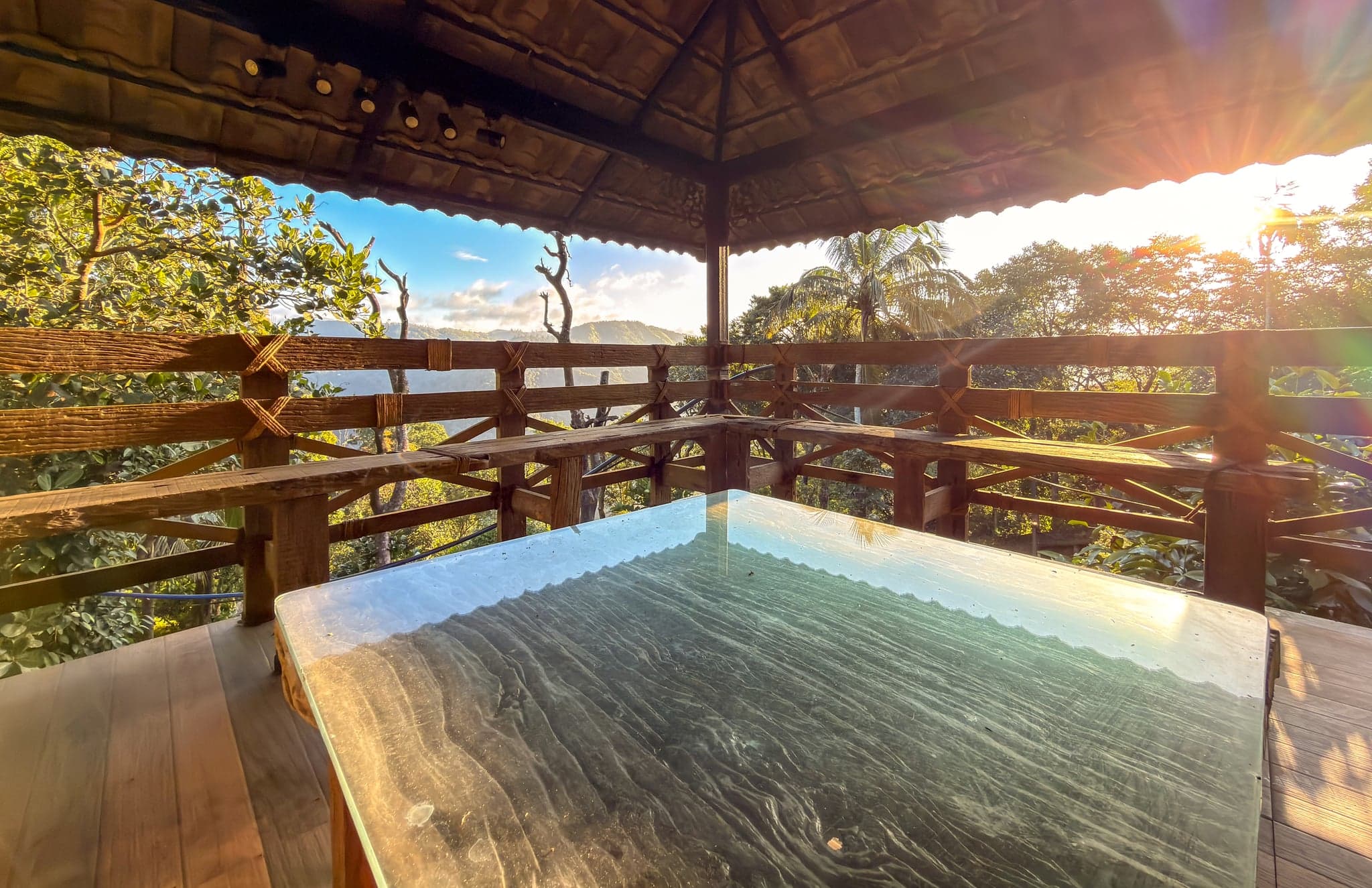 Open deck over the valley at The Sanctuary by Heyday, Panchalimedu, Idukki, Kerala